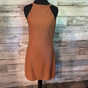 Elegant Tan Sleeveless Dress